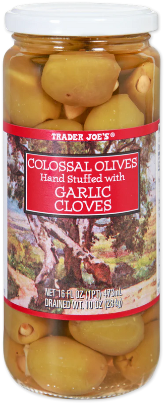 Colossal Olives Stuffed with Garlic Cloves 16 fl oz