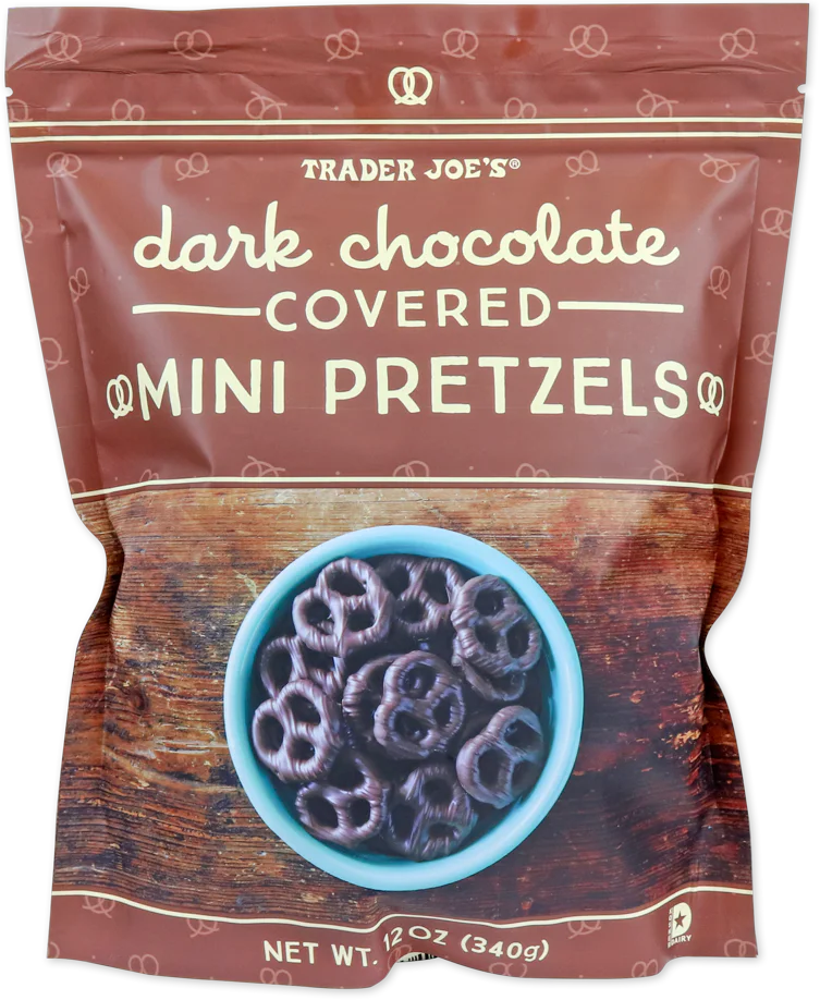Dark Chocolate Covered Mini Pretzels 12 oz