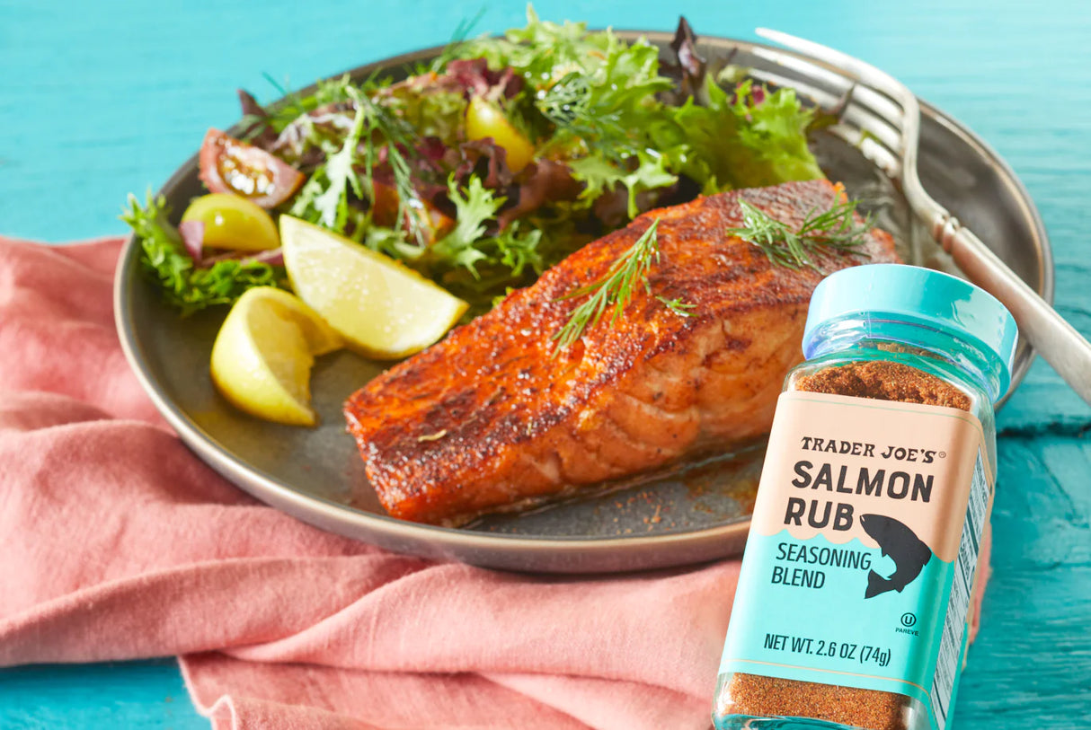 Trader Joes Salmon Rub Seasoning Blend 2.6 Oz