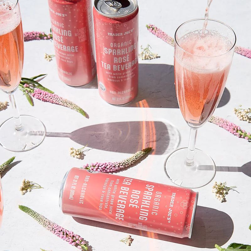 Organic Sparkling Rosé Tea Beverage - 12 Fl Oz