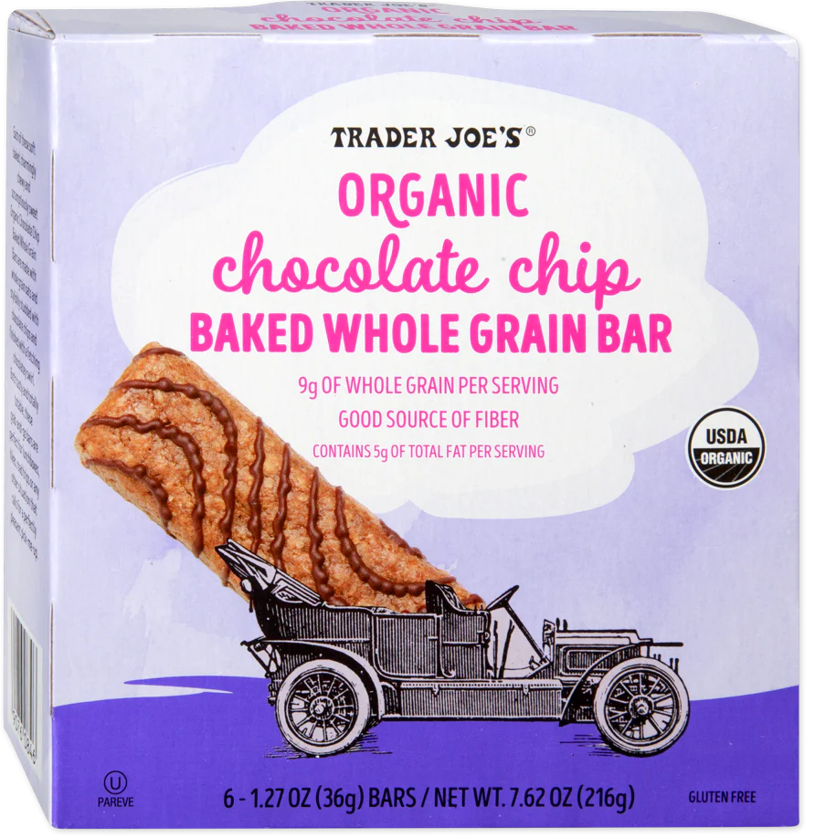 Organic Chocolate Chip Baked Whole Grain Bar /1.27 Oz