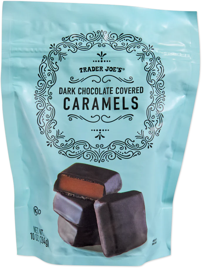 Dark Chocolate Covered Caramels 10 Oz