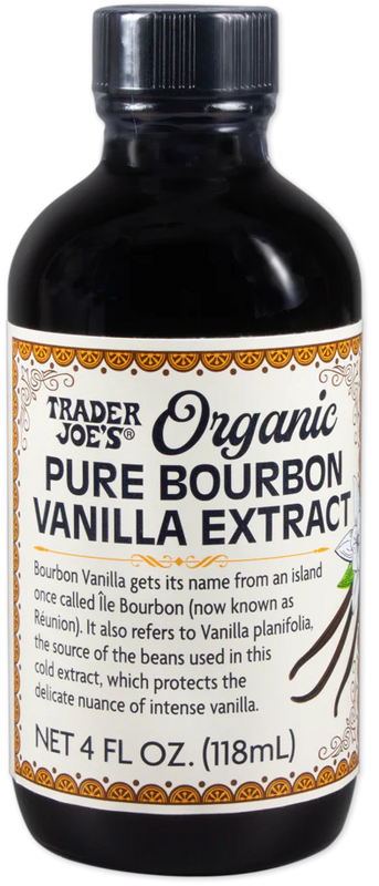 Trader Joes Organic Pure Bourbon Vanilla Extract 4 Fl Oz