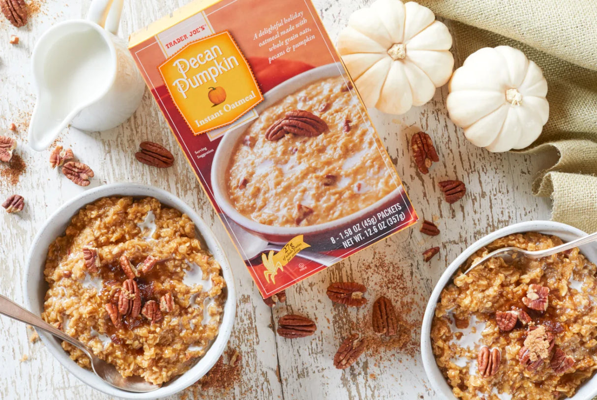Pecan Pumpkin Oatmeal – Seasonal Spiced Instant Breakfast Bowl