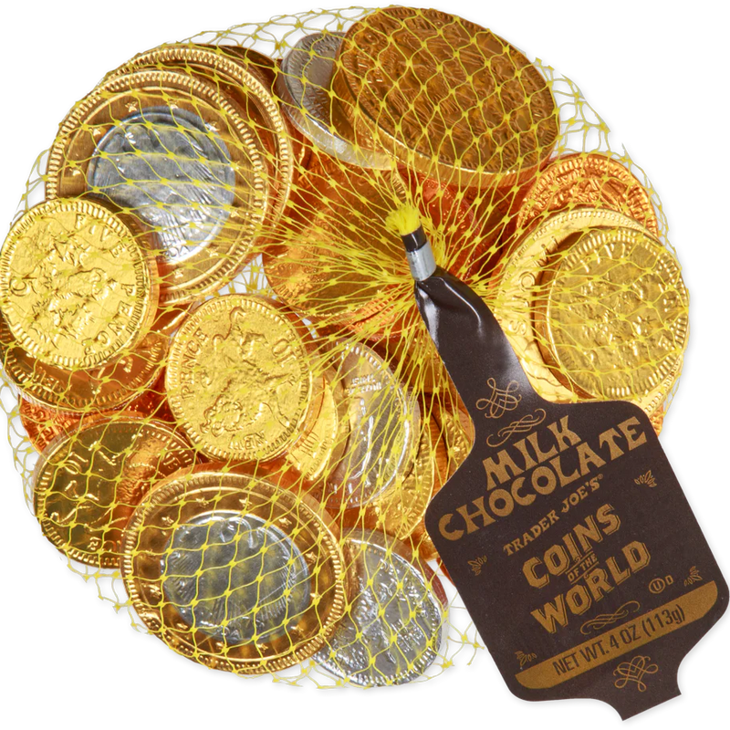Trader Joe's Globally-Inspired Treats Coins of the World/4 Oz