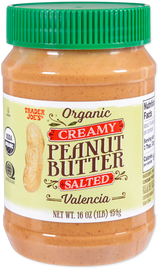 Trader Joes Organic Creamy Peanut Butter Salted 16 Oz