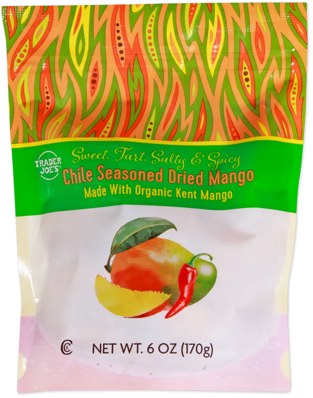 Chile Seasoned Dried Mango 6 oz Sweet & Spicy