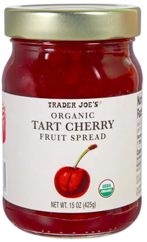 Organic Tart Cherry Fruit Spread Jam – Sweet & Tangy Cherry Preserve Spread