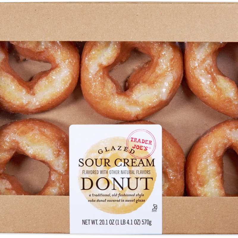 Trader Joe’s Glazed Sour Cream Donuts 20.1 Oz