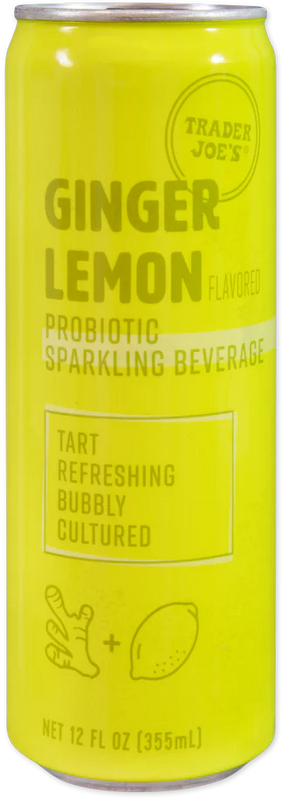 Ginger Lemon Probiotic Sparkling Beverage - 12 Fl Oz
