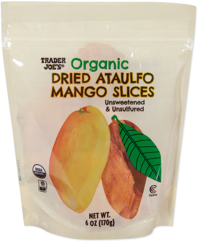 Organic Dried Ataulfo Mango Slices 6 Oz