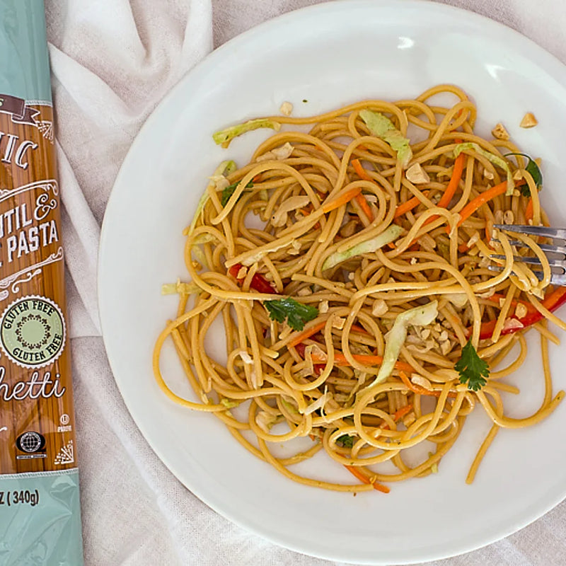 Trader Joe's Organic Yellow Lentil & Brown Rice Spaghetti 12 oz
