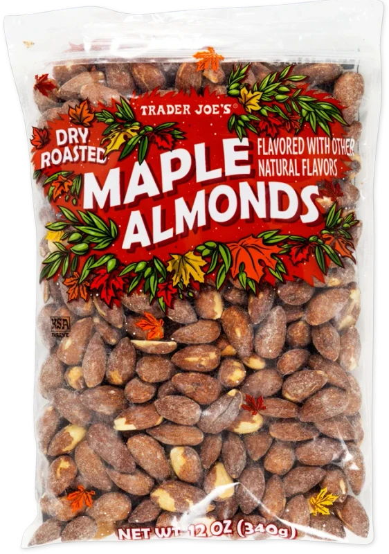 Dry Roasted Maple Almonds 12 oz