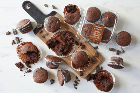 Trader Joes Gluten Free Double Chocolate Muffins/14 Oz