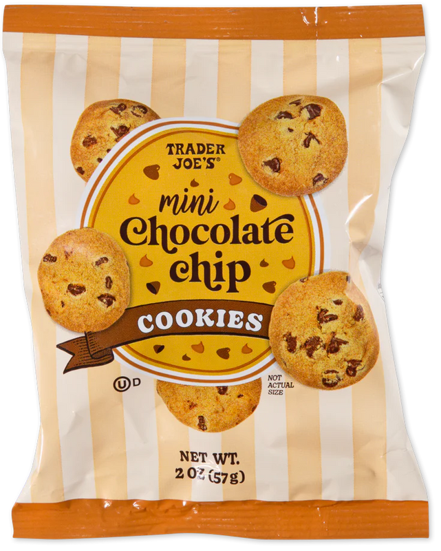 Trader Joes Mini Chocolate Chip Cookies/2 Oz