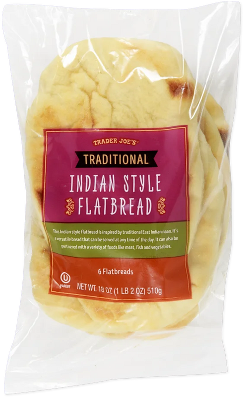 Trader Joe's Traditional Indian Style Flatbread 18 Oz