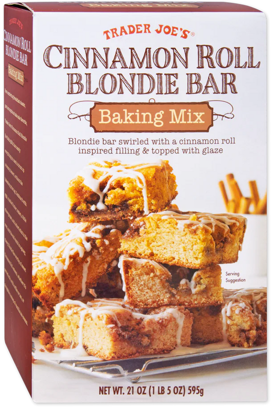 Trader Joes Cinnamon Roll Blondie Bar Mix/21 Oz