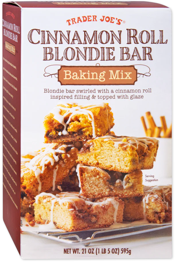 Trader Joes Cinnamon Roll Blondie Bar Mix/21 Oz