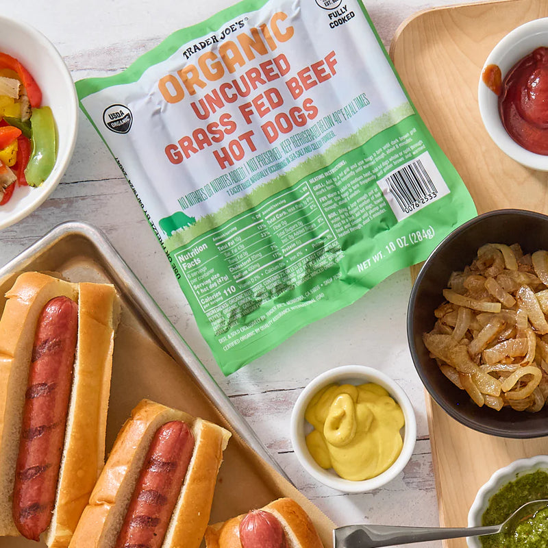 Organic Uncured Grass-Fed Beef Hot Dogs 10 oz