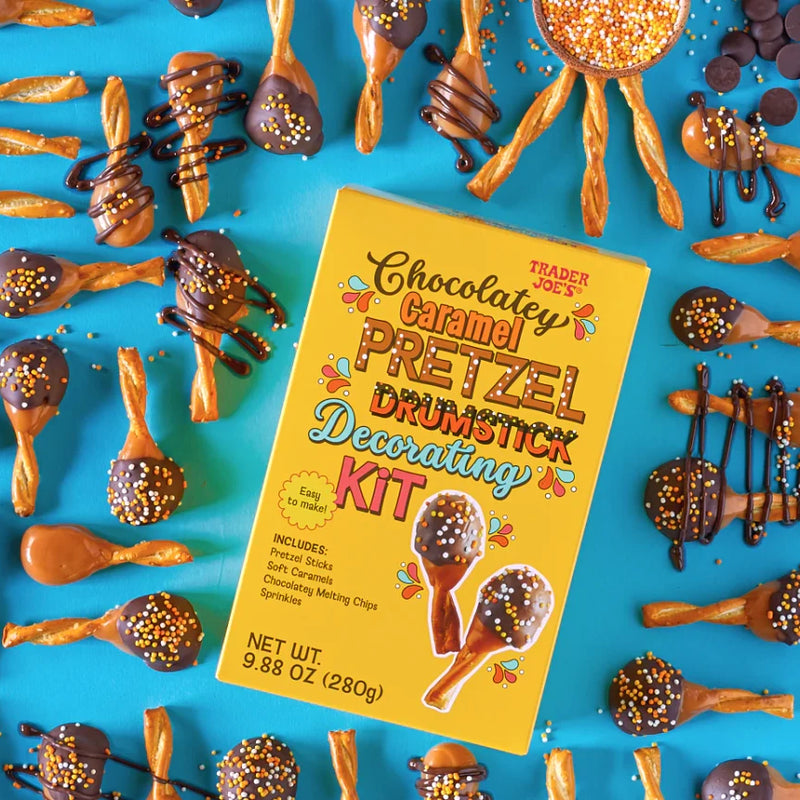 Chocolatey Caramel Pretzel Drumstick Decorating Kit – Fun Holiday DIY Treat