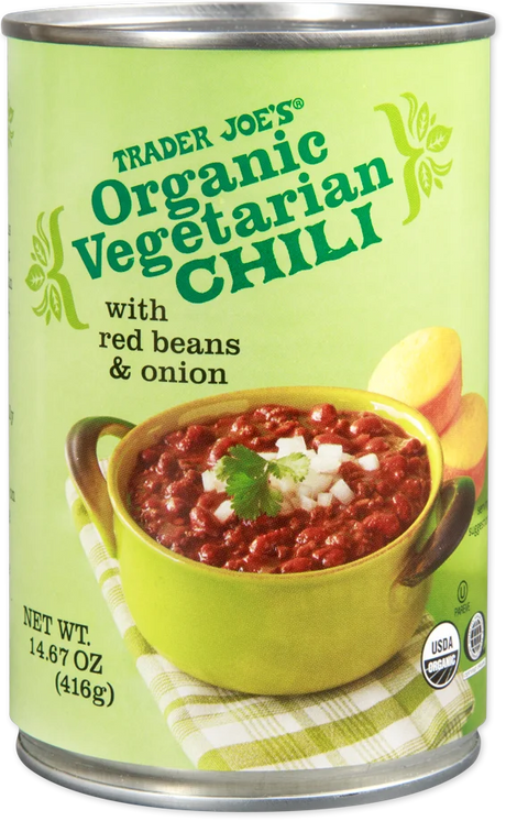 Trader Joes Organic Vegetarian Chili/14.67 Oz