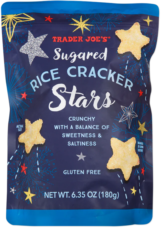 Sugared Rice Cracker Stars 6.35 oz