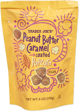Trader Joes Peanut Butter Caramel Coated Popcorn/6 Oz
