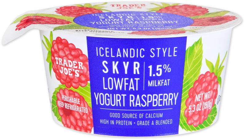 Lowfat Raspberry Skyr Yogurt Icelandic Style High Protein Creamy 5.3 Oz