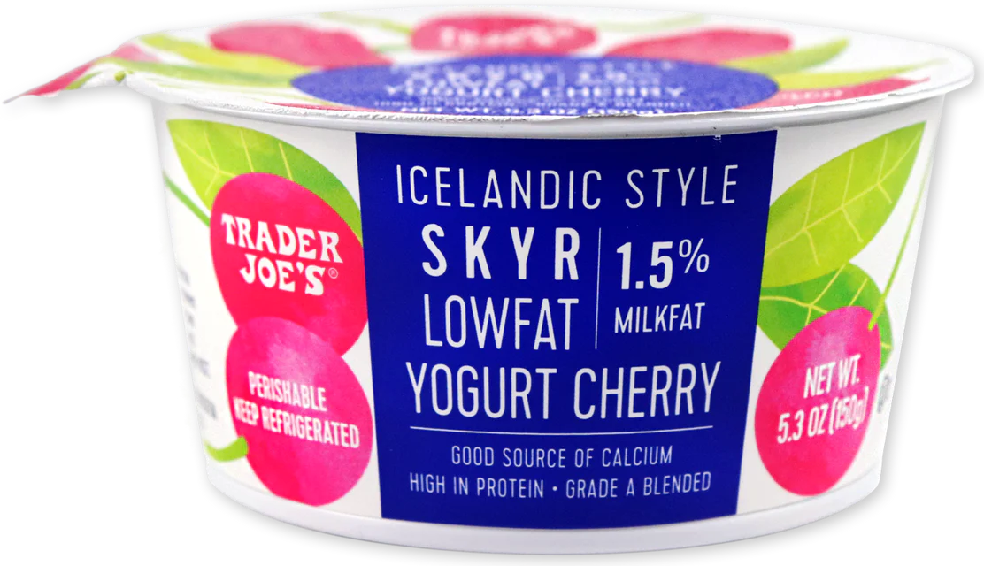 Lowfat Cherry Skyr Yogurt Icelandic Style High Protein Creamy 5.3 Oz