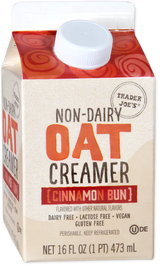 Cinnamon Bun Oat Creamer Non Dairy Vegan Coffee Creamer 16 Fl Oz