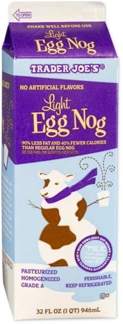 Light Egg Nog Low Fat Creamy Holiday Drink Nutmeg Flavor 32 Fl Oz