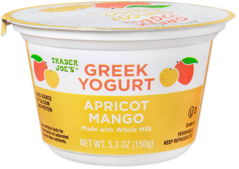 Apricot Mango Greek Yogurt Whole Milk Creamy Tropical Yogurt 5.3 Oz
