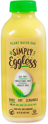 Plant Based Egg Substitute Vegan Eggless Liquid for Cooking 16 Oz