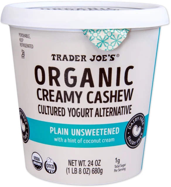Organic Cashew Yogurt Alternative Plain Unsweetened Dairy Free 24 Oz