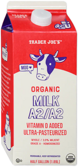 Organic A2 Whole Milk Creamy Easy Digest Dairy Milk 64 Fl Oz