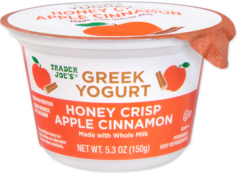 Honey Crisp Apple Cinnamon Greek Yogurt Creamy High Protein 5.3 Oz