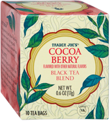 Cocoa Berry Black Tea Blend Fruity Cocoa Flavored 10 Bags