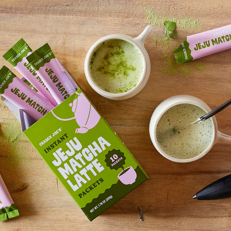 Instant Jeju Matcha Latte Packets Sweet Green Tea Mix 7.76 Oz