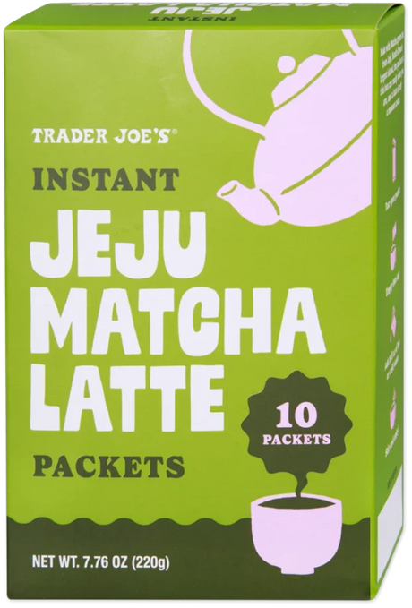 Instant Jeju Matcha Latte Packets Sweet Green Tea Mix 7.76 Oz