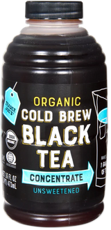 Cold Brew Black Tea Unsweetened Mix Concentrate Organic 16 Oz