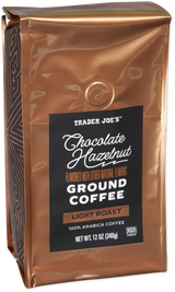 Chocolate Hazelnut Ground  Arabica Flavored Smooth Brew coffee 12 Oz