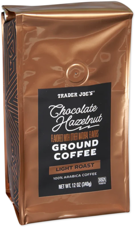 Chocolate Hazelnut Ground  Arabica Flavored Smooth Brew coffee 12 Oz