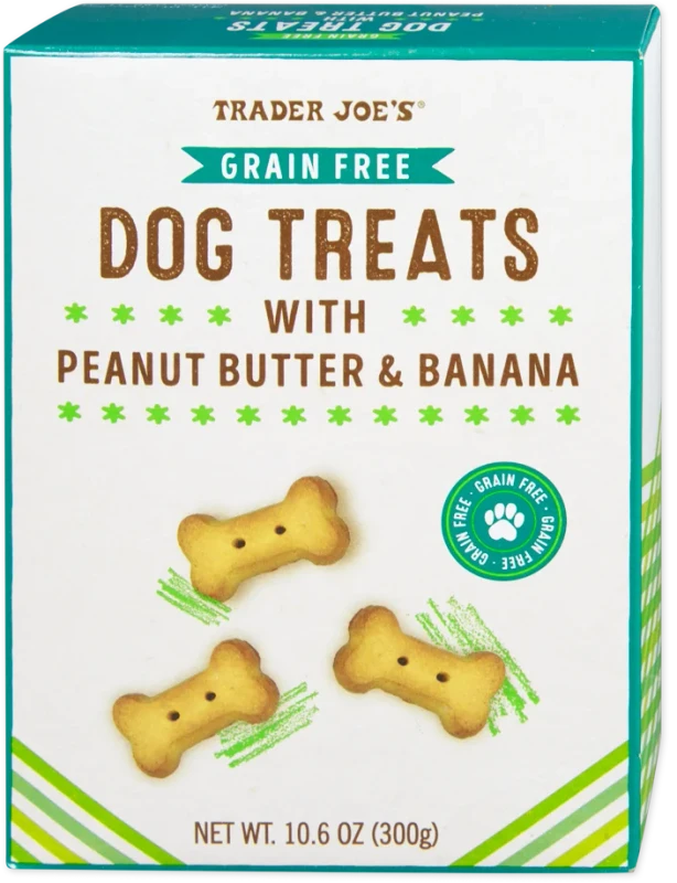 Peanut Banana Dog Treats 10.6 Oz Grain Free Natural Snack