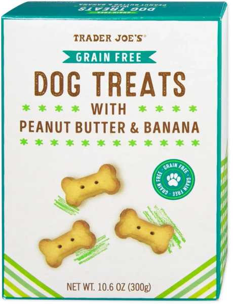 Peanut Banana Dog Treats 10.6 Oz Grain Free Natural Snack