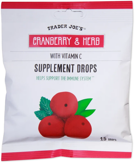 Cranberry & Herb Supplement Drops 15 Count Immune Support