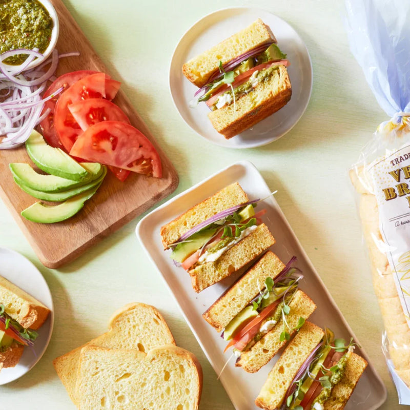 Vegan Brioche Loaf 15 Oz Plant-Based Soft Sliced Brioche Bread
