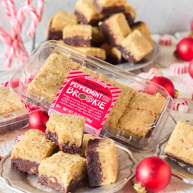 Peppermint Brookie 10.5 Oz Holiday Layered Brownie Cookie Desser