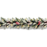 Pre-Lit Dunhill Fir Garland with Clear Lights, 9 Foot