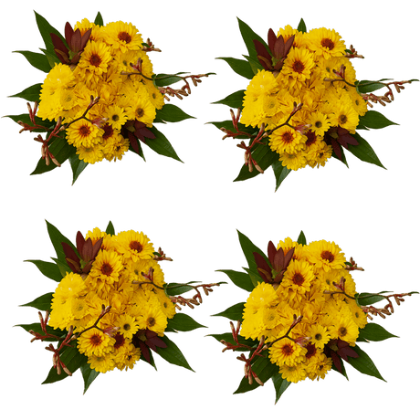 Yellow Fall Flower Bouquet Fresh Mixed Arrangement