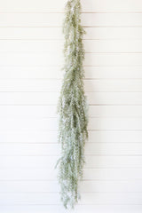6' Pine Weeping Garland with Frost